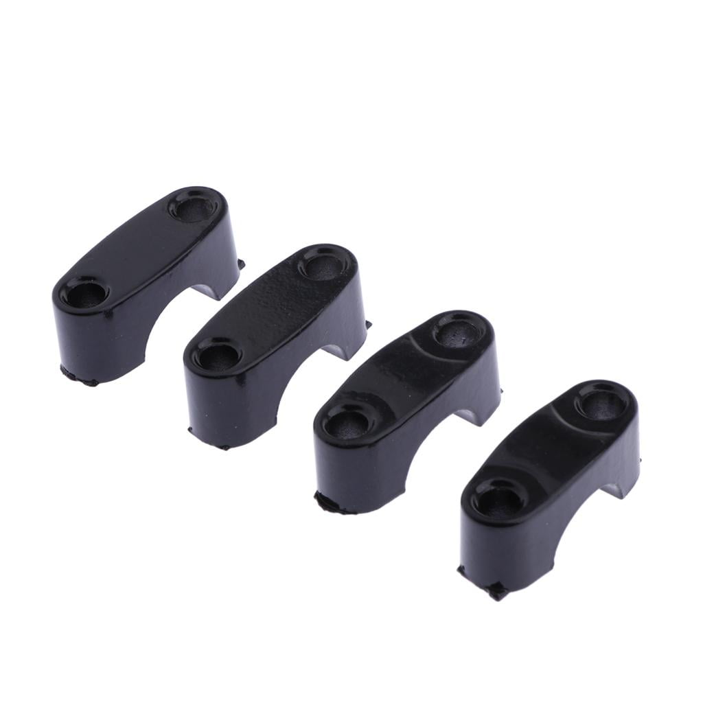 1 Pair 22mm Motorcycle Handlebar , Black Round Riser Inserts Motorcycle Bar Mount Clamps for Motorcycles ATV ,Quad Bike