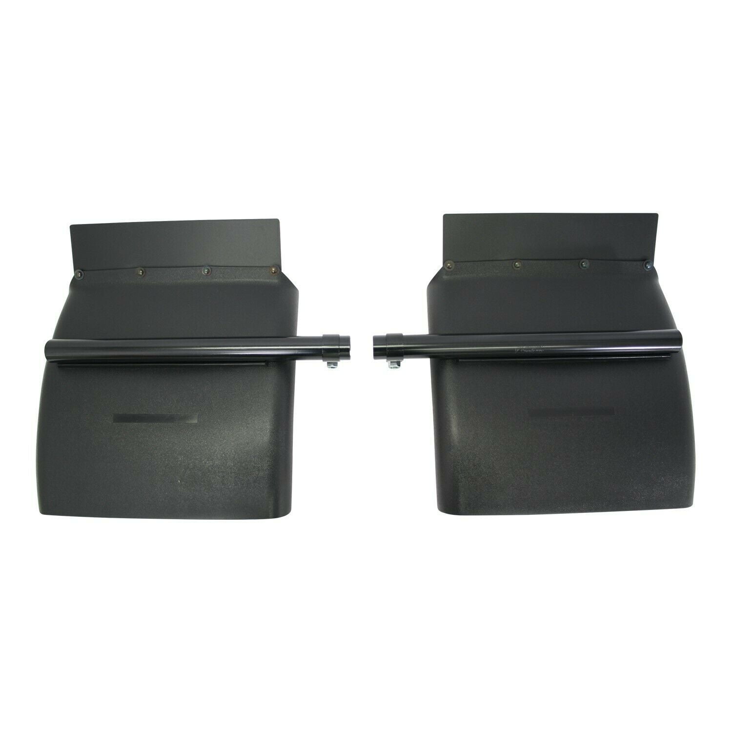 1 Pair 24" x 24" Black Poly Quarter Fenders Semi Truck