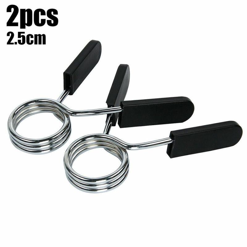 1 Pair 25mm Barbell Dumbbell Spring Collar Clips Weight Fitness AU