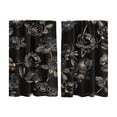 thumbnail image 1 of 1 Pair 2D Printed Kitchen Short Curtain Panels Washable Easy Install Window Drapes, Decorative Patterned Small Window Curtains For Kitchen Bedroom Bathroom, Light Filtering Short Window Treatments, 1 of 6