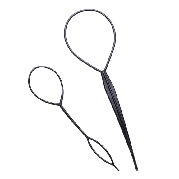 1 Pair 2Pcs Ponytail Creator Topsy Tail Braid Hair Styling Loop _HOT Maker Tools