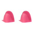 thumbnail image 1 of 1 Pair(2Pcs) Silicone Oven Mitts,Heat-Resistant Pot Holder Set For Kitchens,Small Cute Kitchen Mittens,Rubber Oven Glove Kitchen Mittens, Cooking Mitts,Small Short Oven Rubber Gloves,Hot Pink, 1 of 6