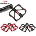 thumbnail image 1 of 1 Pair 3 Bearings Flat/Platform Pedals Road Mountain Bike Pedals, 9/16” Aluminum Alloy Lightweight Non-Slip Universal Pedals, 1 of 5