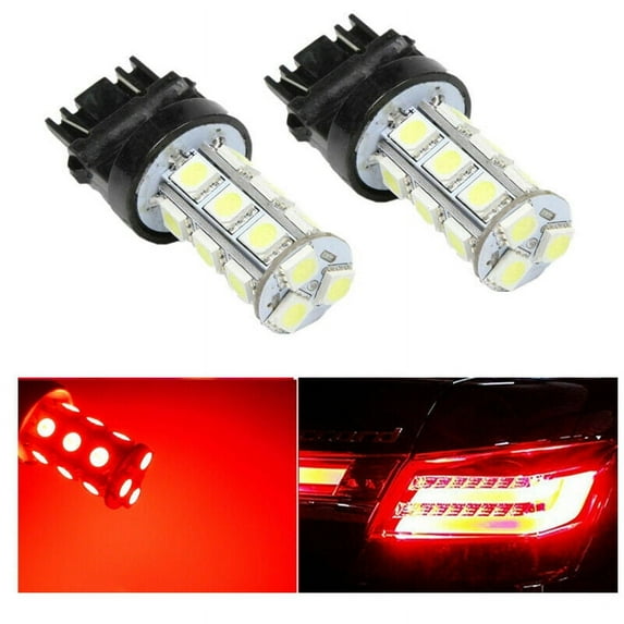 1 Pair 3157 Red LED Tail Brake Turn Signal Light Bulbs for 1990-2017 Ford F-150