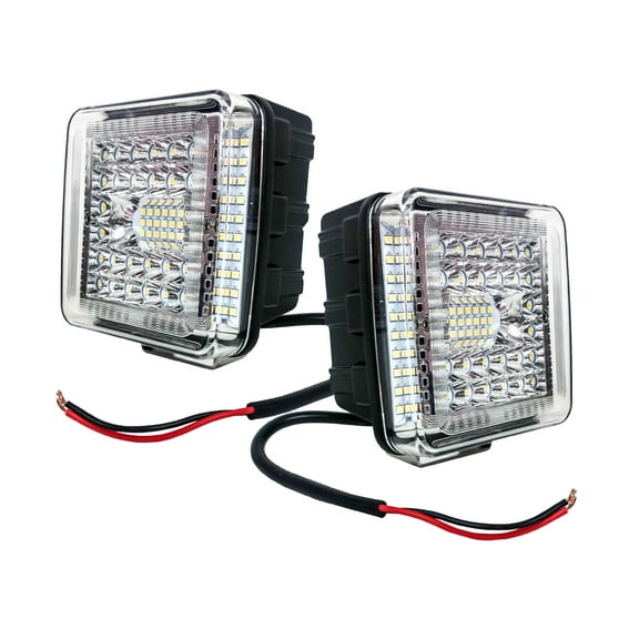 1 Pair 4" High Output 360° Wide Beam Osram LED Worklight Driving Offroad Truck Trailer Tractor Agricultural Heavy Equipment Vehicles SUV ATV UTV 12v - 32v