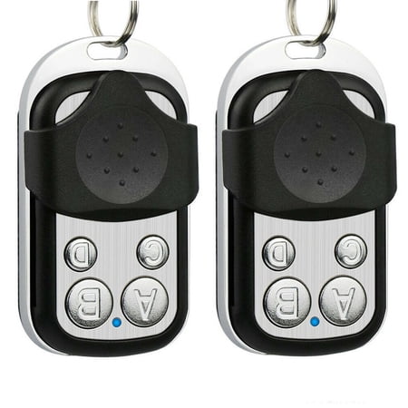 1 Pair 433.92 MHz 12V Code Metal 4 Button Gate Garage Opener Remote Wireless Control Up to 100 Meters