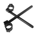 thumbnail image 1 of 1 Pair 50mm Motorcycle Handlebar Adjustable Motorbike Motorcycle Clip Ons Handle Bar Universal Replacement Black, 1 of 6