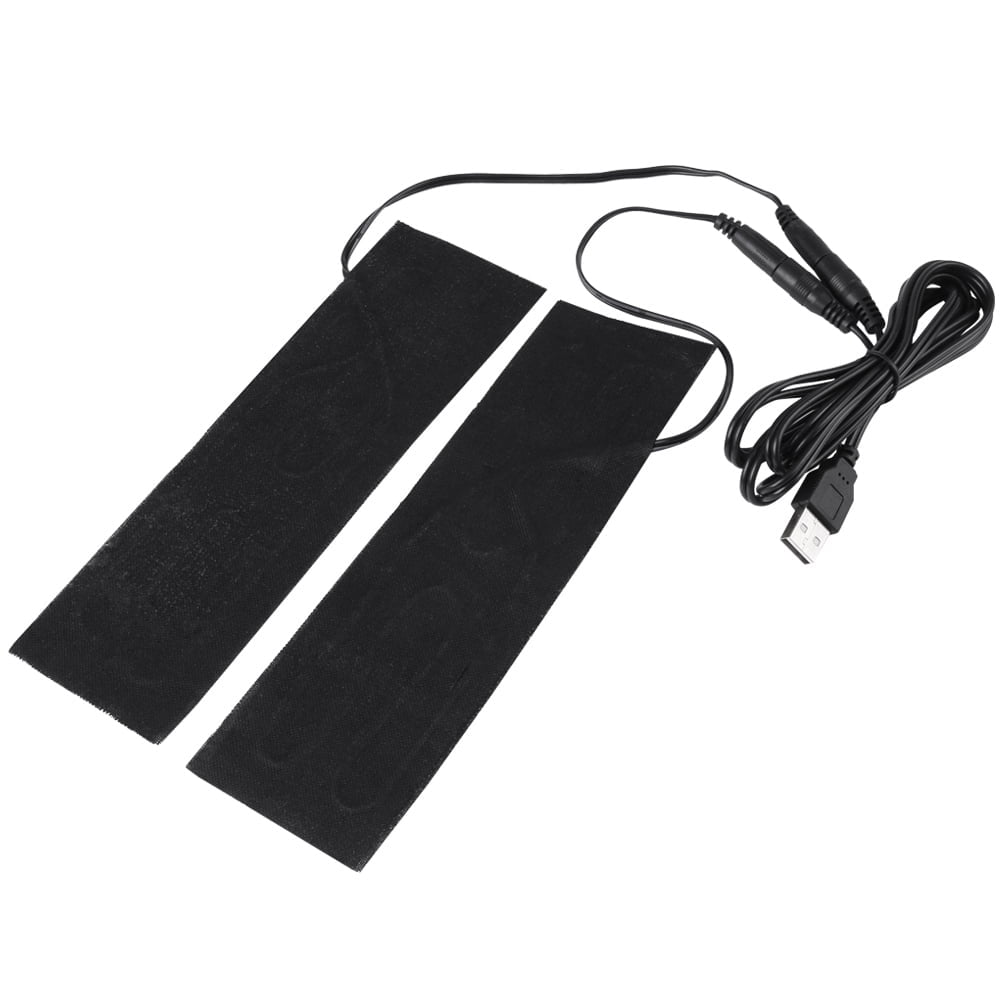 1 Pair 5V USB Electric Heating Film Heater Pads for Warming Feet USB Heating Pad USB Heating Film