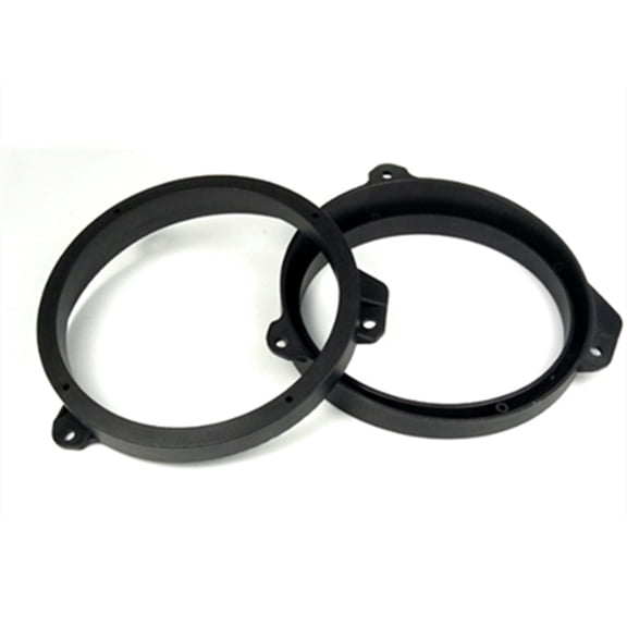 1 Pair 6.5 Inch Black Car Front Door Speaker Spacer for Subaru Forester