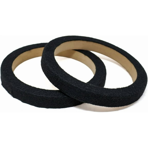 Installation Solution 6.5" MDF Speaker Ring Black Speaker Mounting Spacer Rings 1 Pair