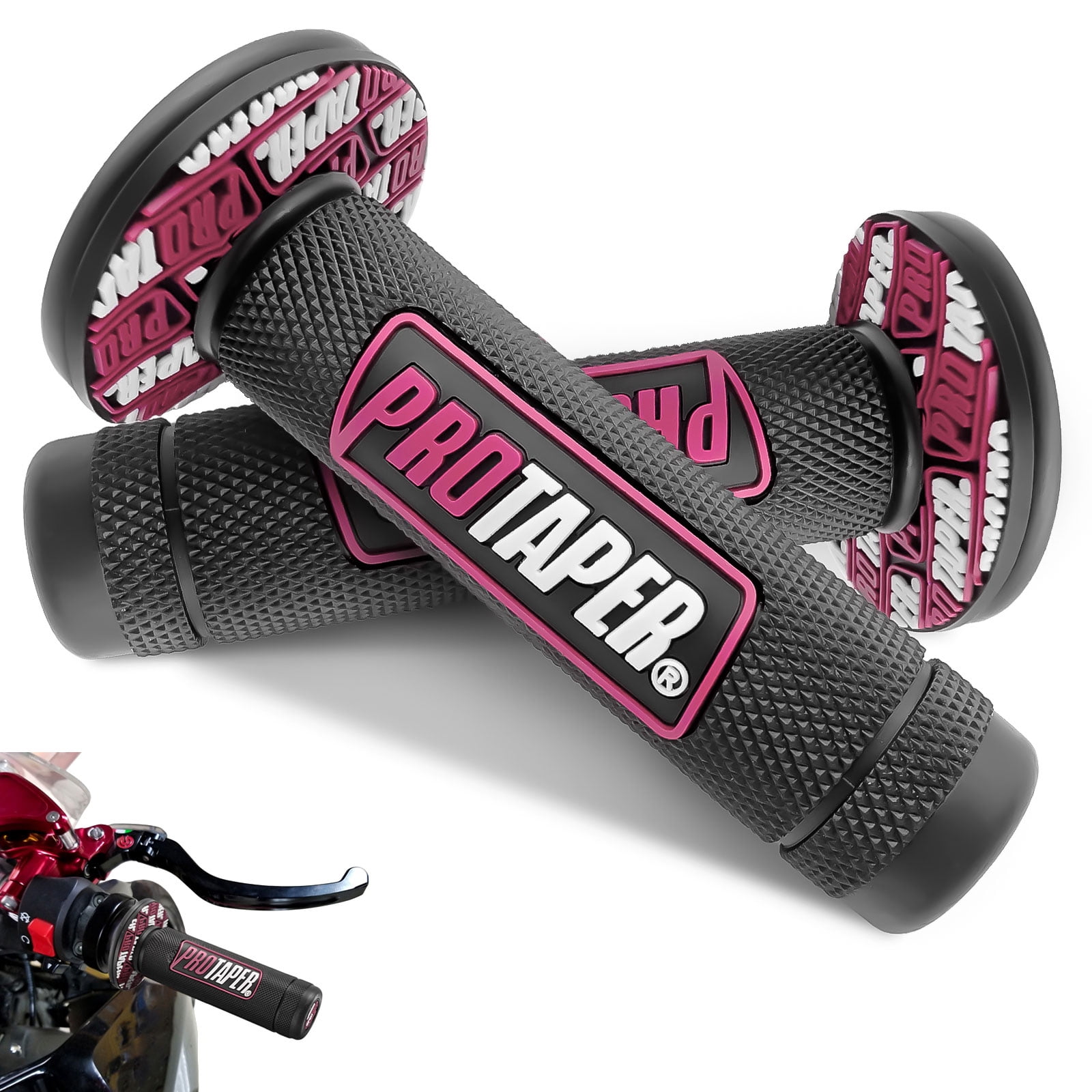 LERTREE Motorrad-Griffe Aus Aluminium & Gel – Rutschfest, Für 7/8" Lenker, In 6 Farben