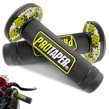 1 Pair 7/8" 22mm 24mm Universal Motorcycle Hand Grips for Dirt Pit Bike, Rubber Anti-Slip Handlebar Grips