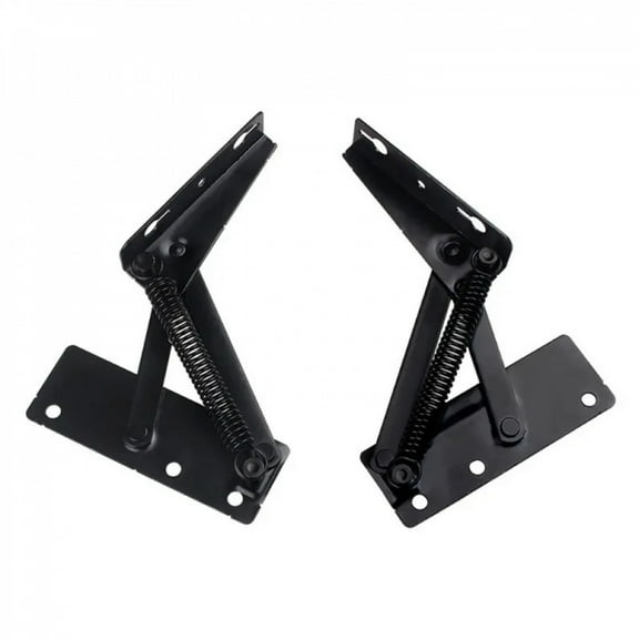 1 Pair 80 Degree Foldable Lifting Bracket Cabinets Sofa Hinge Lifter Furniture Storage Support Hinges Spring Standing Rack Hinge