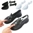 thumbnail image 1 of 1 Pair 9-12 Inch Adjustable Plastic Shoe Tree Stretcher Men's Clear Support Shaper for Athletic and Leather Shoes to Avoid Creasing, 1 of 3