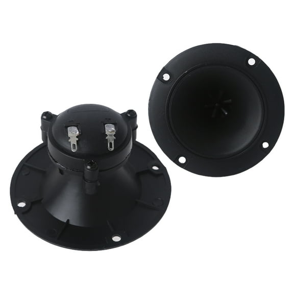 1 Pair 96mm Speakers Tweeter Piezo Treble Piezoelectric Speaker Portable 3 Inches Diameter 9mm High Power Horn