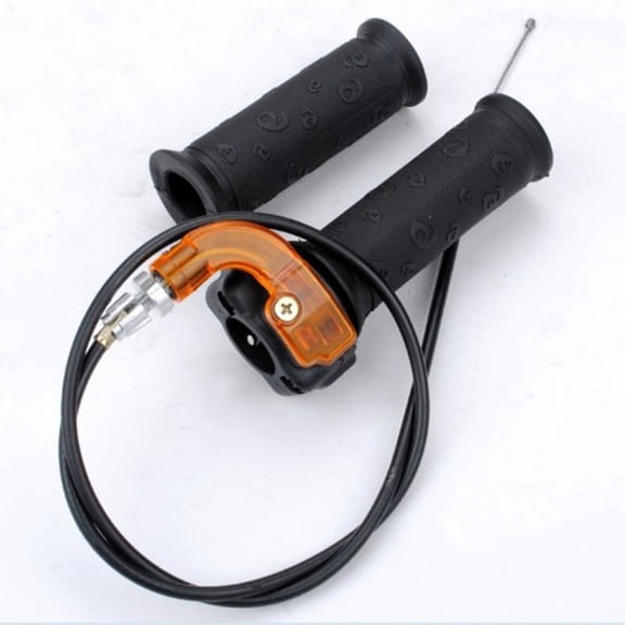1 Pair ATV Pocket Dirt Bike 49CC 2-Stroke Throttle Grip Hand Grips With Cable
