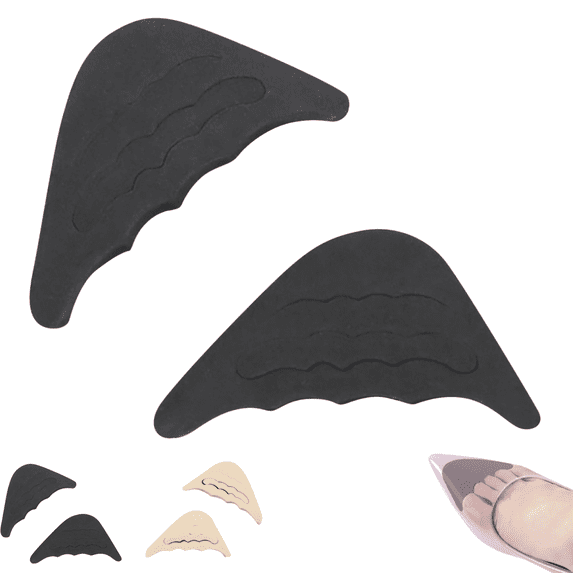 1 Pair Adjustable Forefoot Shoe Cushion Pads Anti Slip Half Insoles Comfort Front Foot Support Inserts for High Heels Daily Walking