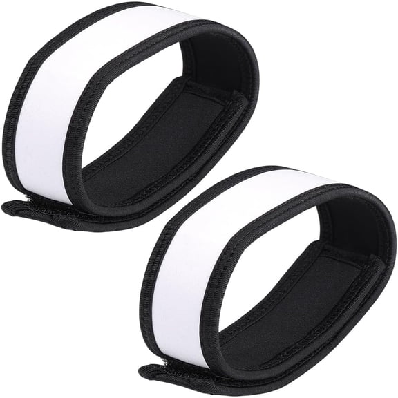 1 Pair Adjustable Leader Team Armbands White Captain Arm Bands Belt Harness Badge Polyester Rectangle Wrist Bands Bulk