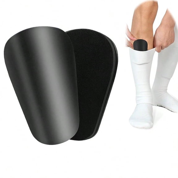 1 Pair Adult Extra Small Soccer Shin Guards Ultra Lightweight Comfortable Black