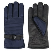 TRAIL MAKER 1 Pair of Adult One Size Insulated Waterproof Windproof Cold Winter Weather Gloves for Snow, Wind, Rain, Hail, Freezing Temperatures and Harsh Climates in Navy Blue