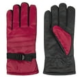 thumbnail image 1 of 1 Pair of Adult One Size Insulated Waterproof Windproof Cold Winter Weather Gloves for Snow, Wind, Rain, Hail, Freezing Temperatures and Harsh Climates in Red, 1 of 6