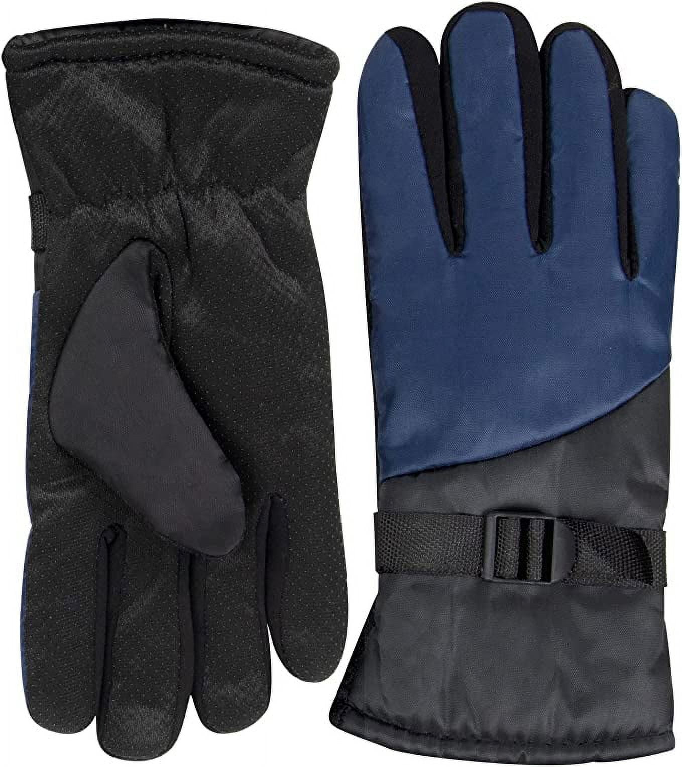 1 Pair of Adult One Size Two Tone Insulated Waterproof Windproof Cold