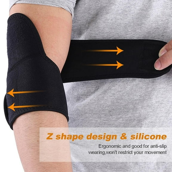 Eotvia 1 Pair Adults Sports Elbow Support Brace Protector Pad Guard Strap Tennis Basketball Tennis,Elbow Support, Elbow Brace