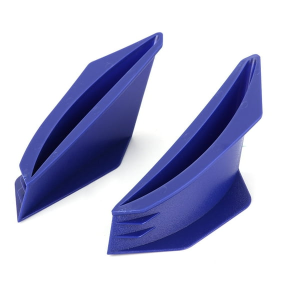1 Pair Aerodynamic Winglets, Universal Motorcycle Wing ABS Spoiler Fairing Winglets Modification Accessory(blue)