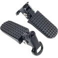 thumbnail image 1 of 1 Pair Aluminum Alloy Bike Foot Pegs Non Slip Foldable Rear Axle Pedal For Mountain Bicycle Black, 1 of 2