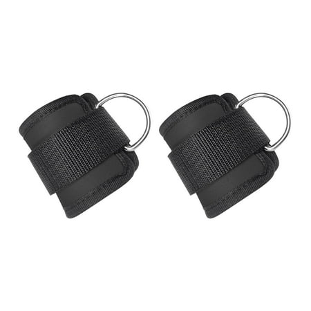 1 Pair Ankle Strap for Cable Machine, Adjustable, Neoprene Ankle Strap Gym Cable Single None Grid