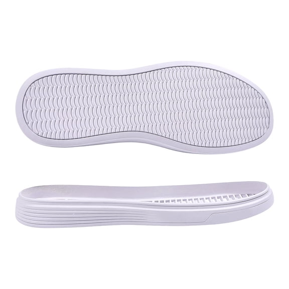 1 Pair Anti Skid Rubber Shoes Bottom Heel Sole Wear Resistant Raised Grain Repair Sole Pad for Boots Leather Shoes White 288x103x31mm