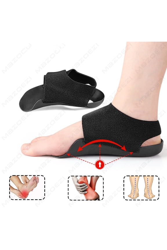 1  Pair Arch Support Sleeves Cushioned Soft Elastic Gel Pads Fabric Arch Socks For Flat Foot Pain Relief Plantar Fasciitis Heels