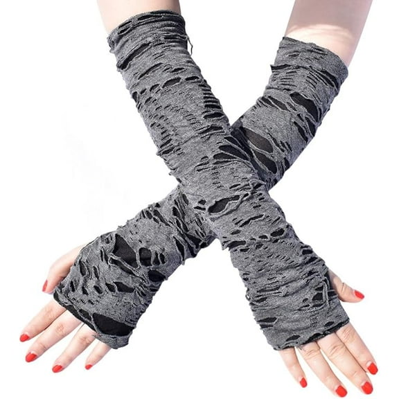 1 Pair Arm Warmers Gloves, Fingerless Gloves Arm Sleeves for Women or Men