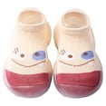 thumbnail image 1 of 1 Pair Baby Sock Shoes Boys Girls First Walking Shoes Non Slip Cartoon Soft Rubber Sole Baby Slipper Infant Toddler Sneakers, 1 of 8