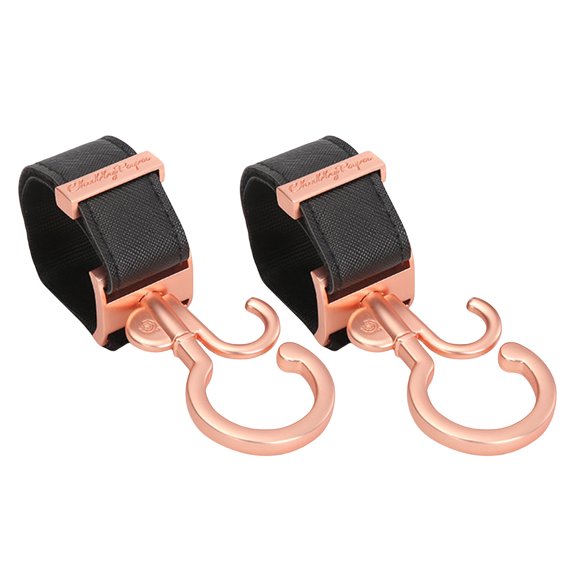 1 Pair Baby Strollers Hook 360 Degree Rotary Organiser Clip Hanger Rack for Diaper Bags Strong Load Bearing