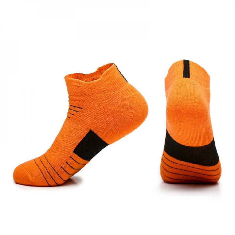 Travelwnat 1 Pair Non-slip Grip Socks Yoga Pilates Hospital Socks Cushioned  Sole Grip Socks for Men Women Pilates Barre 