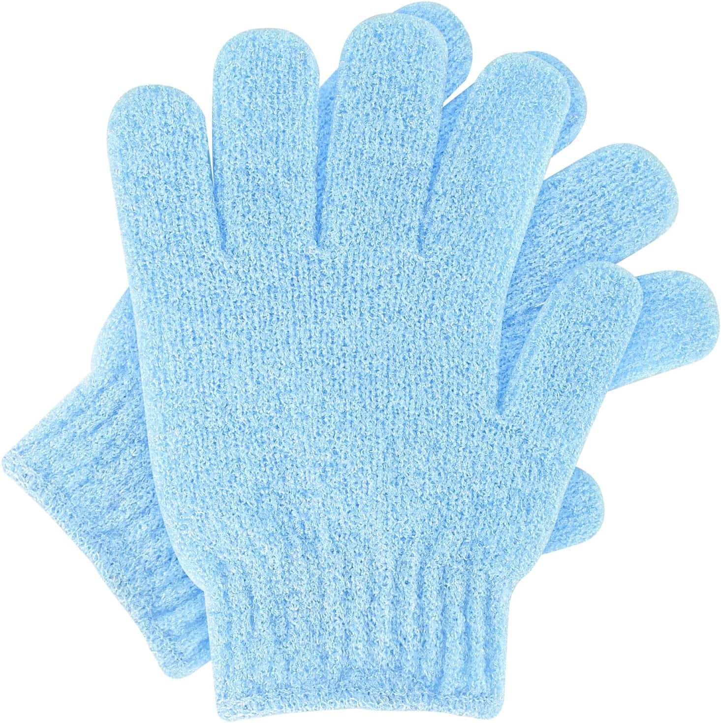 1 Pair Bath Gloves for Shower Natural Loofah Exfoliating Wash Gloves ...