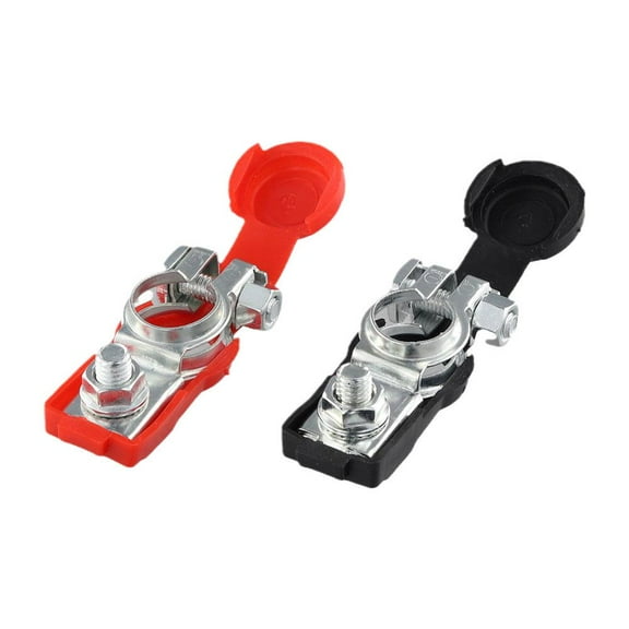 1 Pair Battery Terminal Connector | Positive & Negative Auto Battery Cable Terminal Top Post | Battery Cable Terminal Connectors Fit for SUV Van Motorcycle
