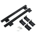 1 Pair Bearing Desk Keyboard Drawer Tray Slide Rail Track Side Mount