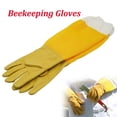 thumbnail image 1 of 1 Pair Beekeeping Gloves Beekeeper Protective Sleeves Breathable Anti Bee Gloves Apiculture Tools-L, 1 of 10