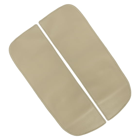 1 Pair Beige Car Center Console Covers Seat Box Cover Protector Microfiber Leather for BMW X5 X6 2007-2013