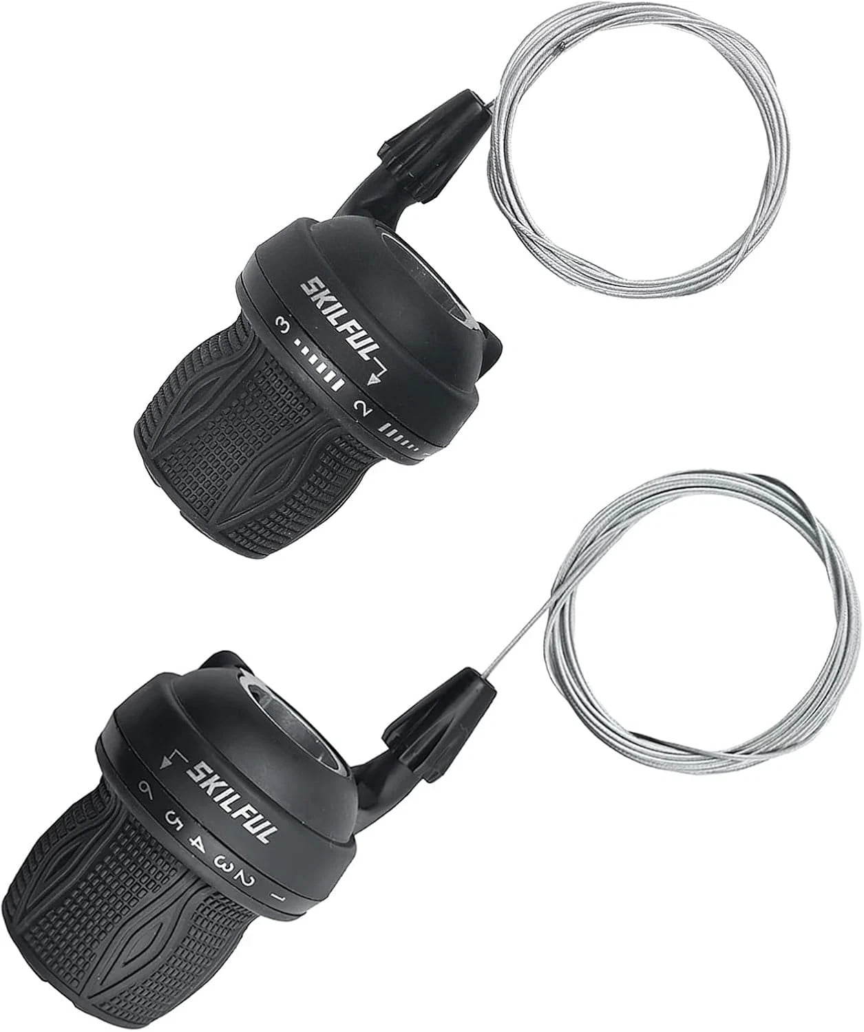 twist grip mountain bike shifter set