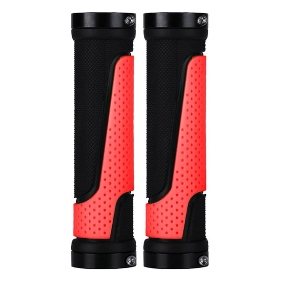 1 Pair Bicycles Grips Rubber Cover Handlebar Grips Cycling Handlebar Ergonomic Handle Cover Non-Slip for Mountain Bikes