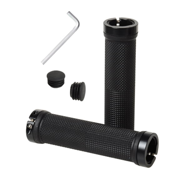 1 Pair Bicycles Handlebars Grip Rubber Covers Bikes Handle Grip Covers Antislip Cyclings Handlebars Grip with End Plugs