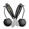 thumbnail image 1 of 1 Pair Big Ball Jump Rope LCD Screen Four Modes Non-Slip Handle Exercise Fitness Equipment Free Adjustable Smart Electronic Cordless Jump Rope for Adult Kids-Black Gray, 1 of 7