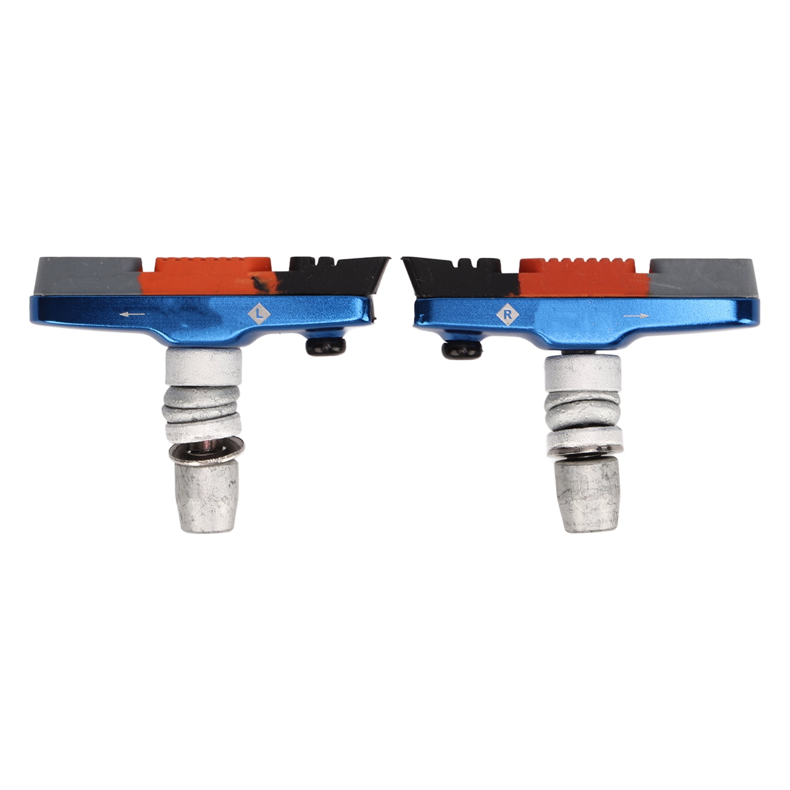 1 Pair Bike Brake Pads Drainage Groove Design Rubber Bicycle Brake