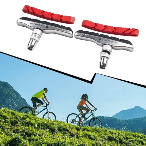 1 Pair Bike Cycle V Brake Blocks for MTB 70mm Central Threaded Post Cycling