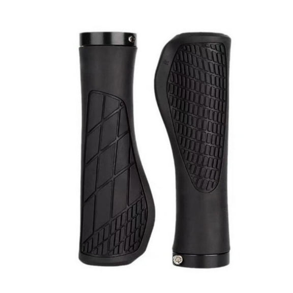 【1 Pair Bike Handlebar Grips】Comfortable Rubber Anti-Slip Sleeves - Shock Absorbing for Mountain/Road Bicycles
