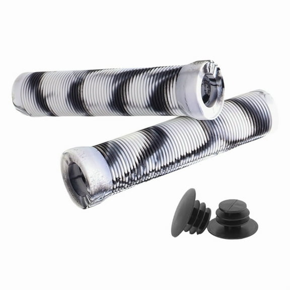 1 Pair Bike Handlebar Grips Cover Non-Slip Rubber Handlebar Cover for 22.2mm Handlebar Scooter Cruiser Road Urban,F