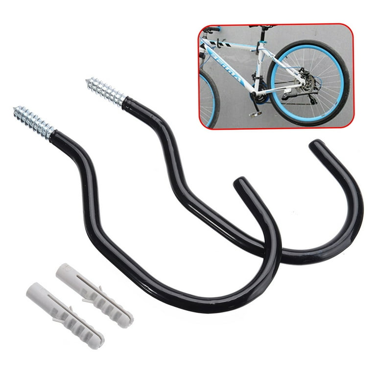 1 Pair Bike Hook Fits All Bike Types Wide Opening Easy on Off Perfect Hooks Hangers for Garage Ceiling and Wall Bicycle Storage and Hanging Walmart